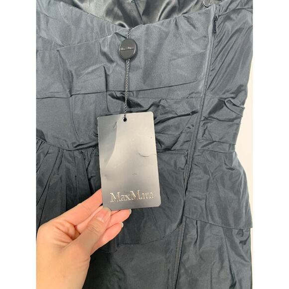 NWT MAX MARA Elegante Matteo Taffeta Silk Blend Midi Dress - Picture 6 of 10